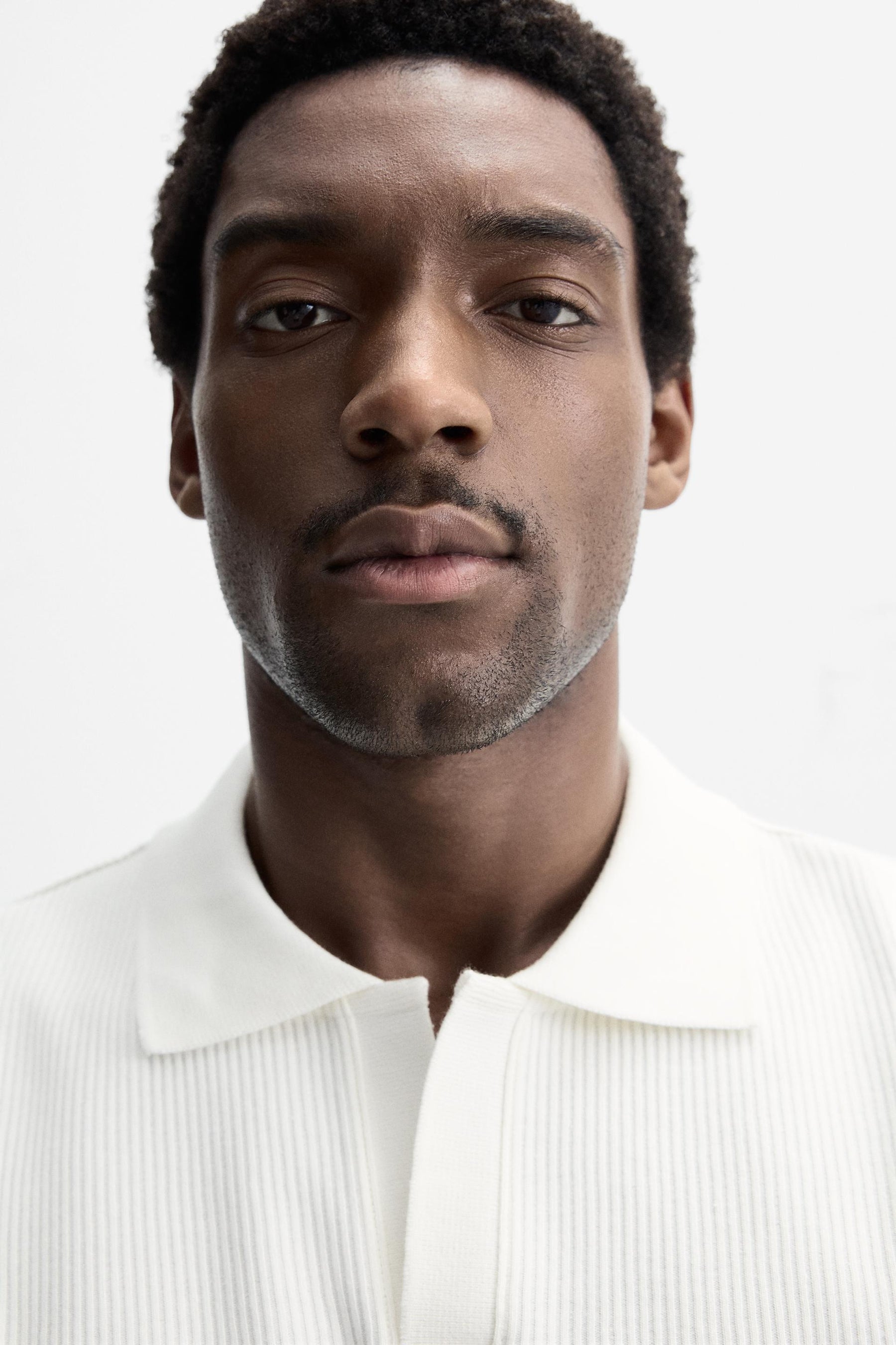 VERTICAL TEXTURED POLO SHIRT - Image 5