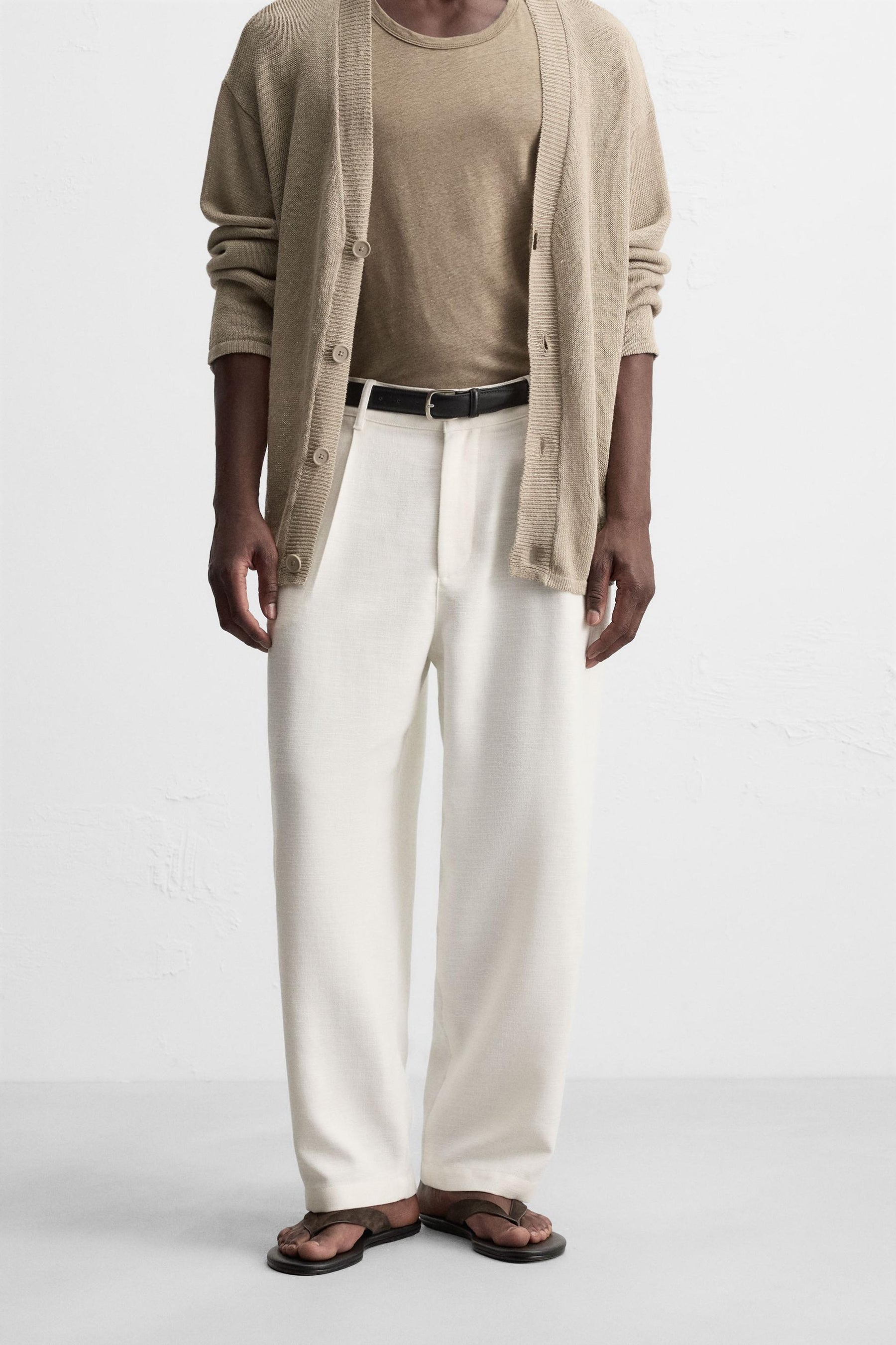 RELAXED FIT PLEATED TROUSERS - Image 2