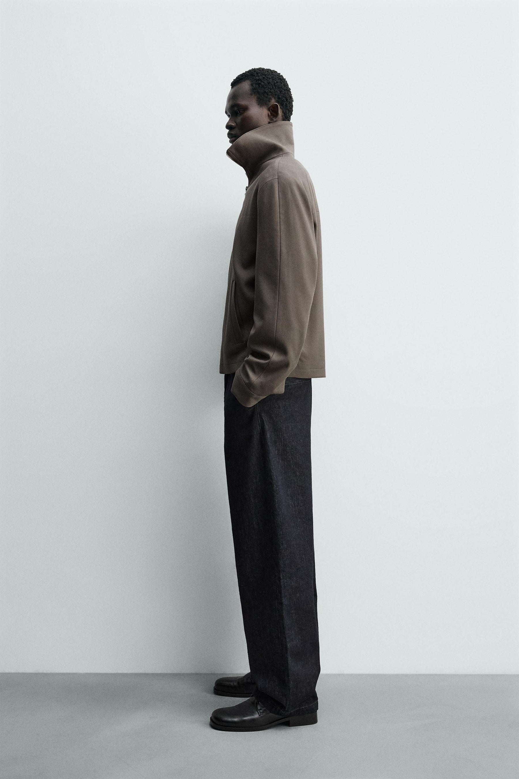 Überhemd aus strukturiertem Twill