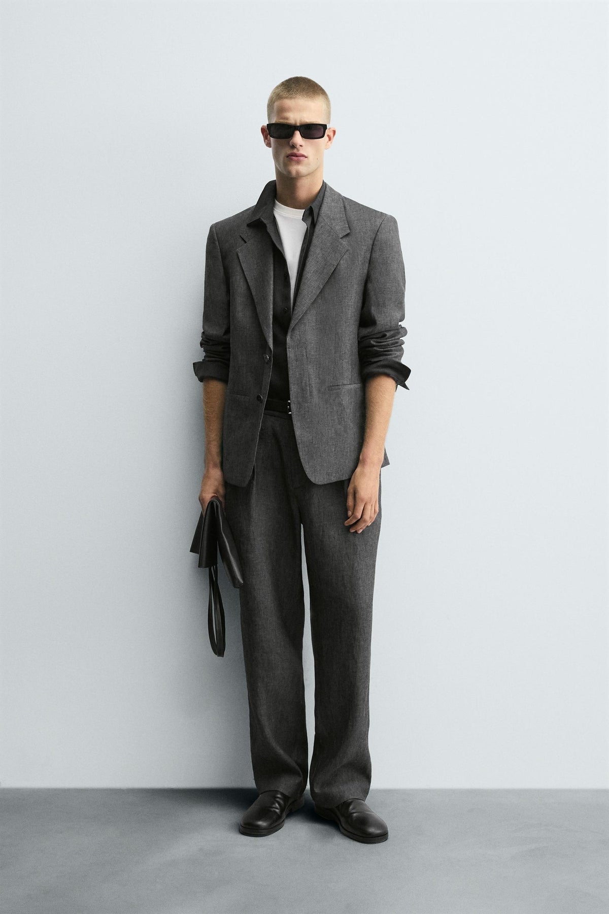 100% LINEN SUIT BLAZER - Image 1