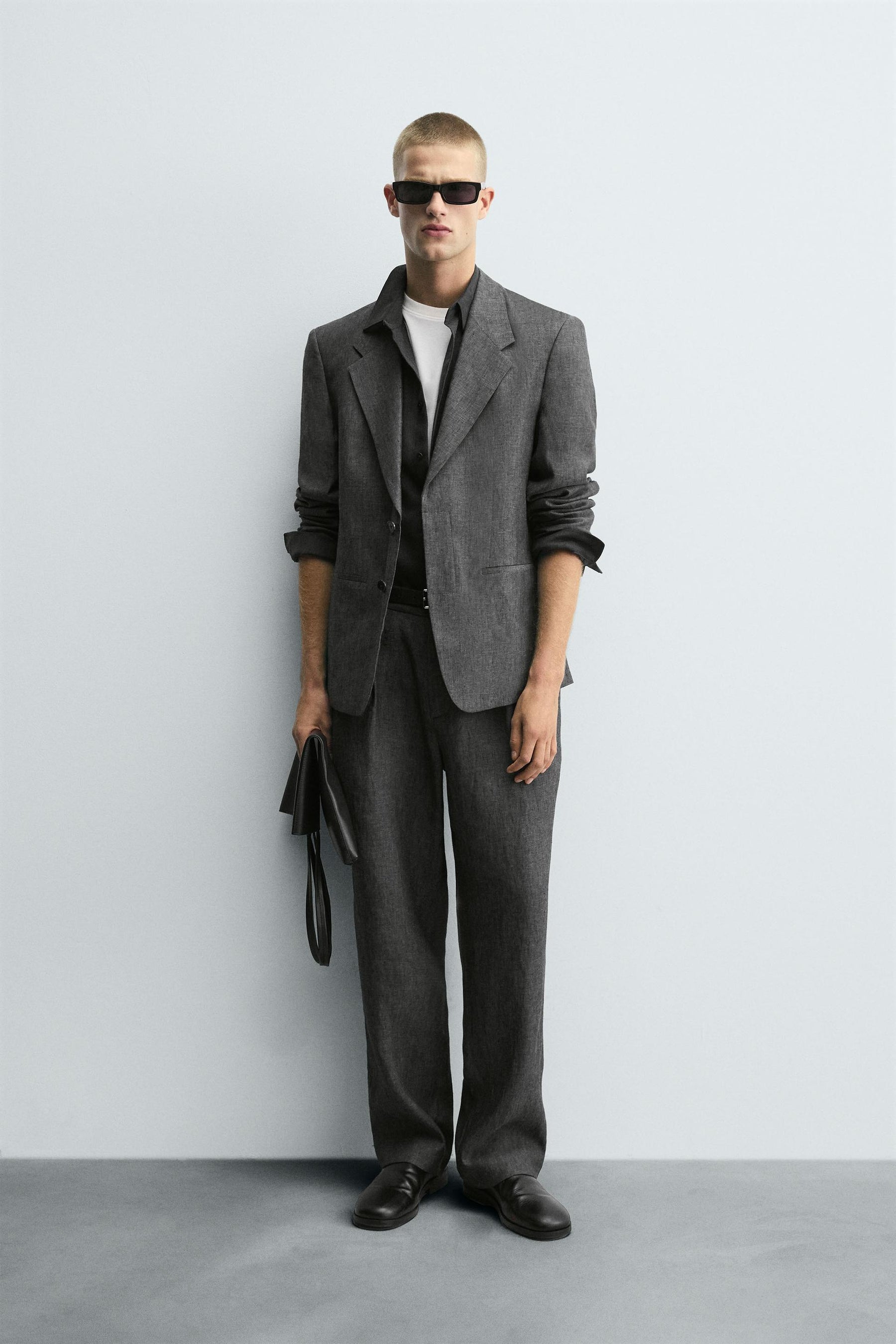 100% LINEN SUIT BLAZER - Image 1
