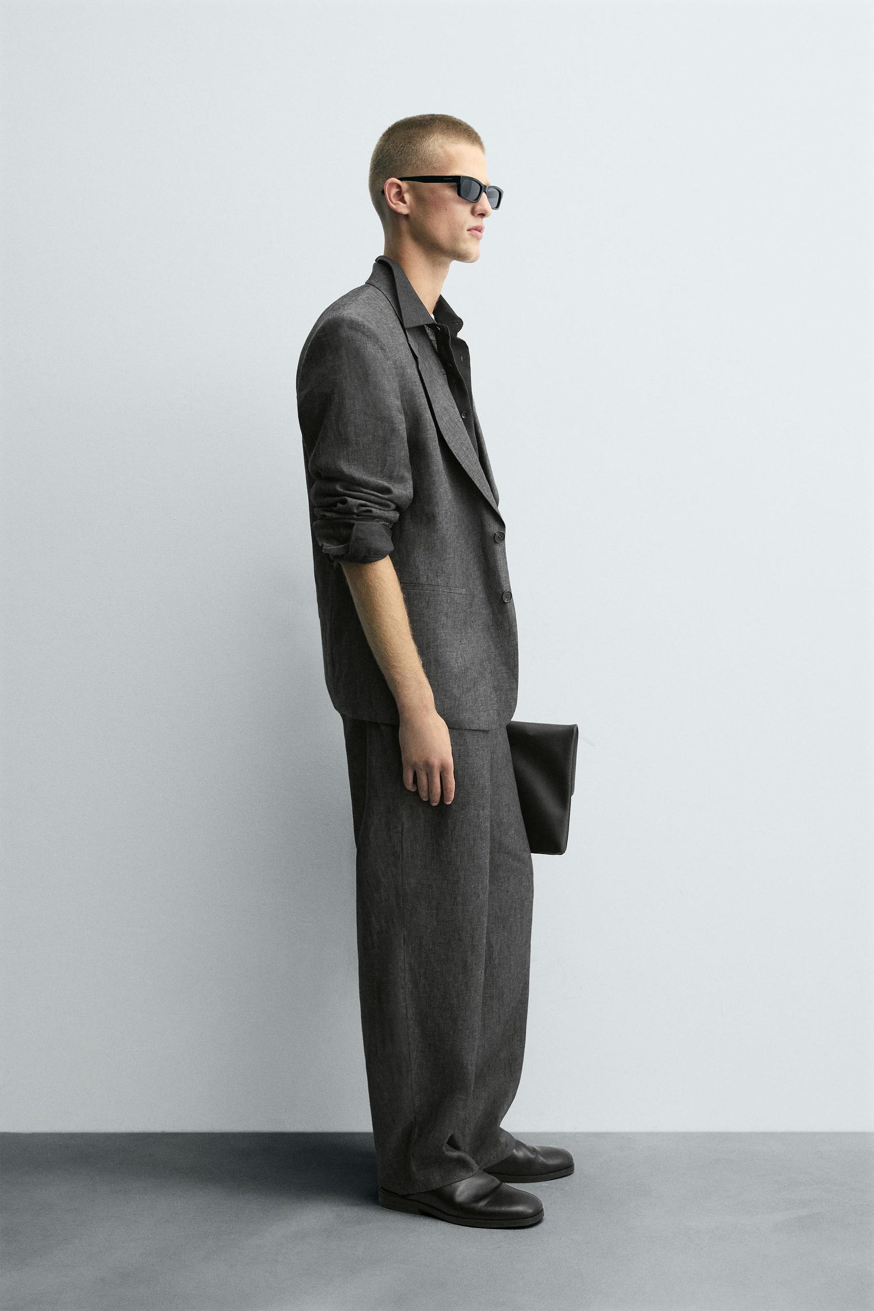 100% LINEN SUIT TROUSERS - Image 4