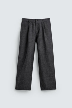 100% LINEN SUIT TROUSERS - Image 5