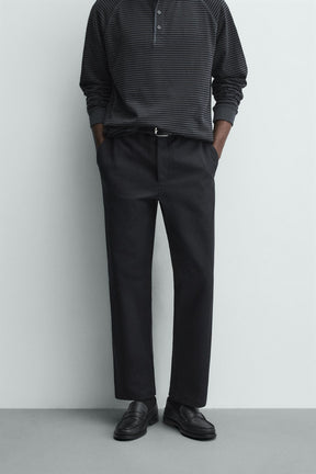 Strukturierte Strumpfhose mit geradem Bein