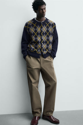 Strukturierte Strumpfhose mit geradem Bein