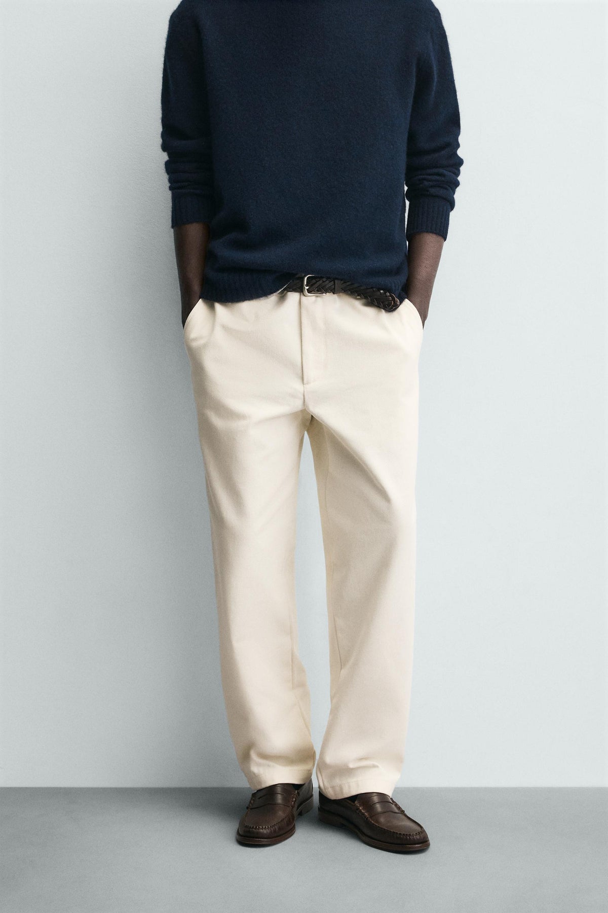 Strukturierte Strumpfhose mit geradem Bein