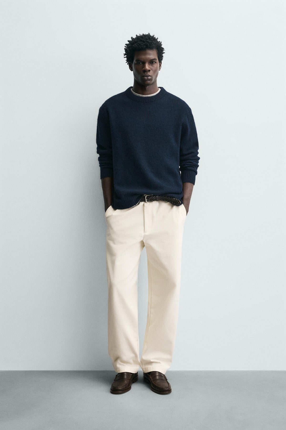 Strukturierte Strumpfhose mit geradem Bein