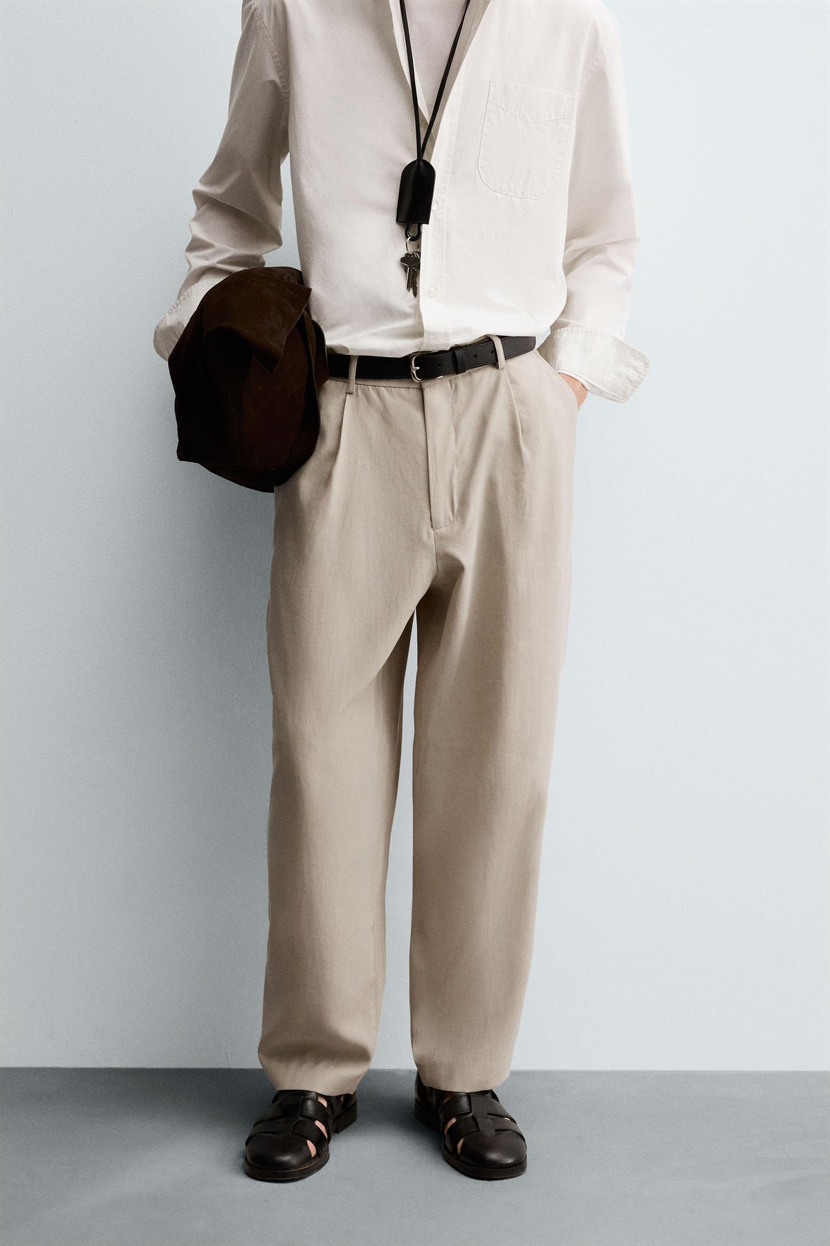 FLOWING PLEATED TROUSERS - Image 2