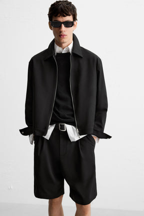 PLEATED RELAXED FIT BERMUDA SHORTS - Image 5