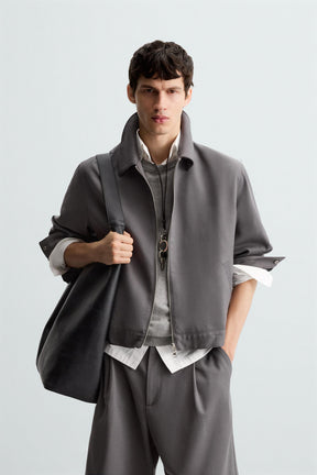 ZIP-UP OVERSHIRT - Image 2