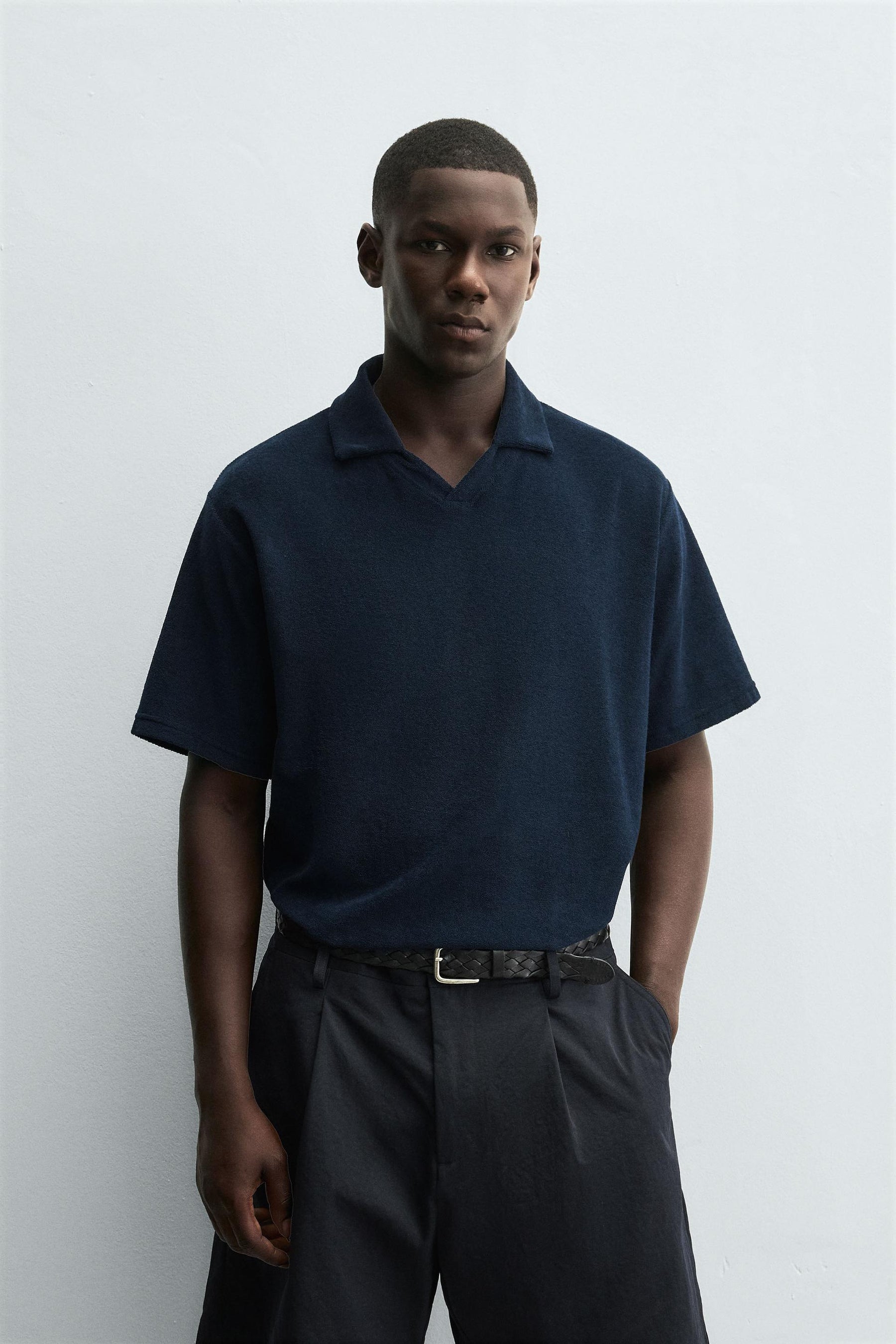 REGULAR FIT TOWELLING POLO SHIRT - Image 2