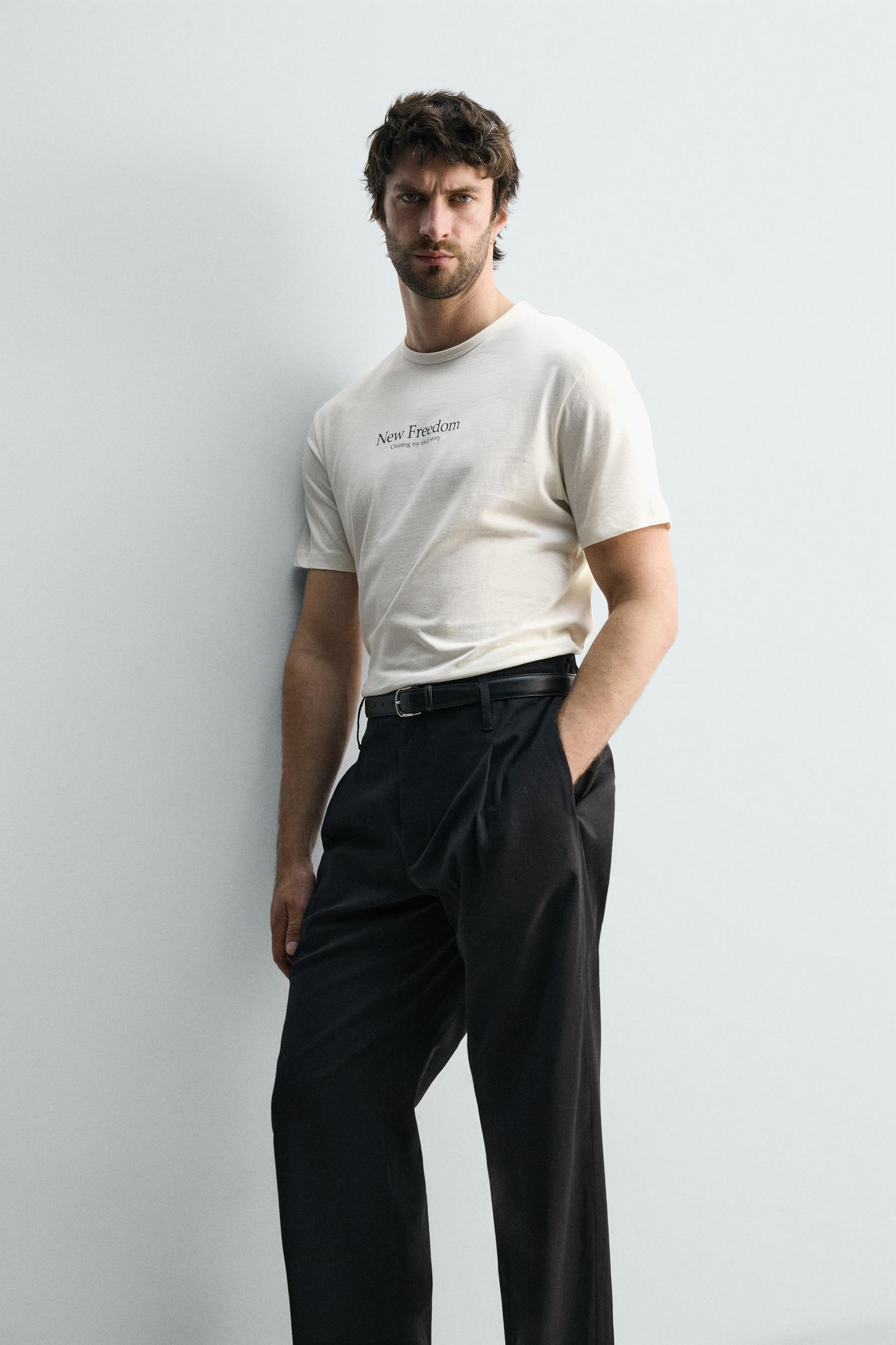 PRINTED TEXT T-SHIRT - Image 6