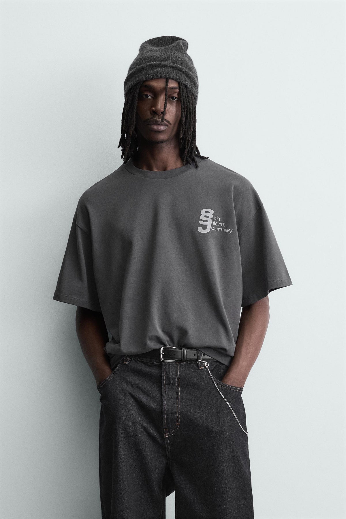 CONTRAST PRINT T-SHIRT - Image 2