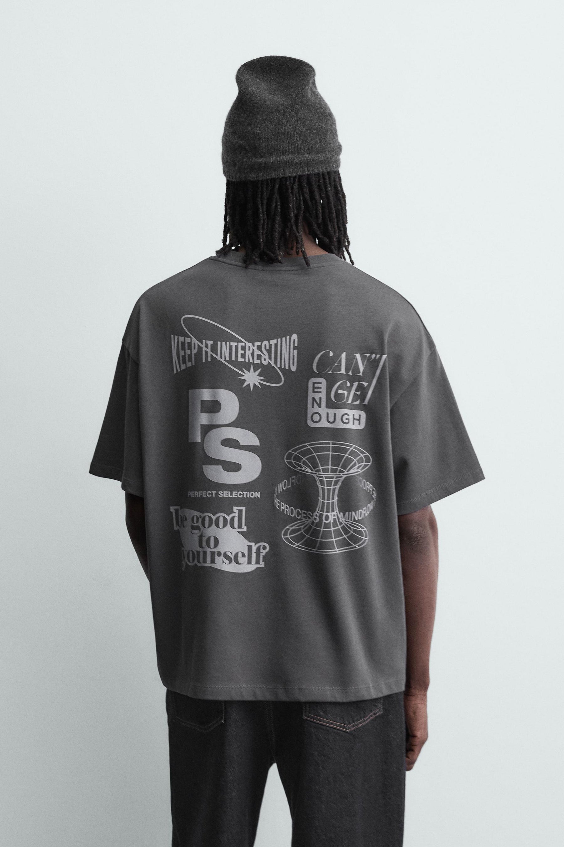 CONTRAST PRINT T-SHIRT - Image 3