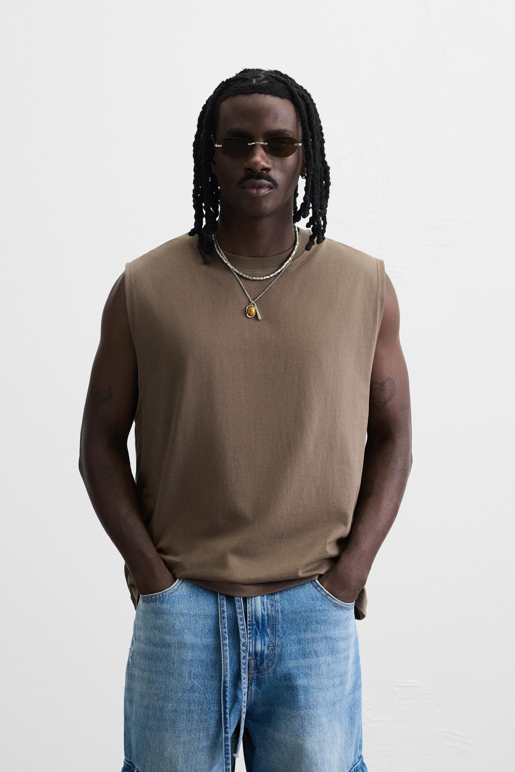 RELAXED FIT TANK T-SHIRT - Image 2