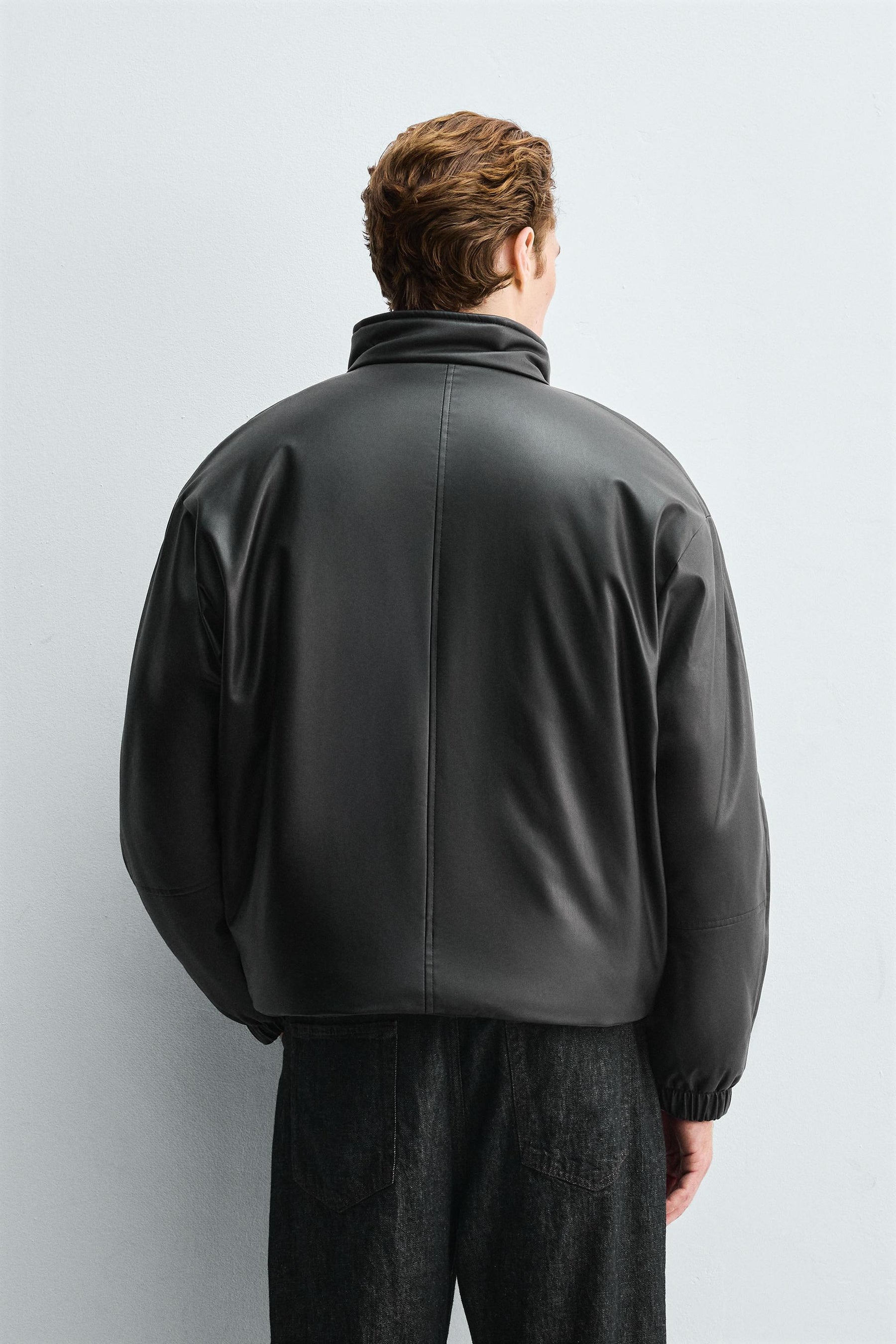 FAUX LEATHER QUILTED JACKET - Image 3