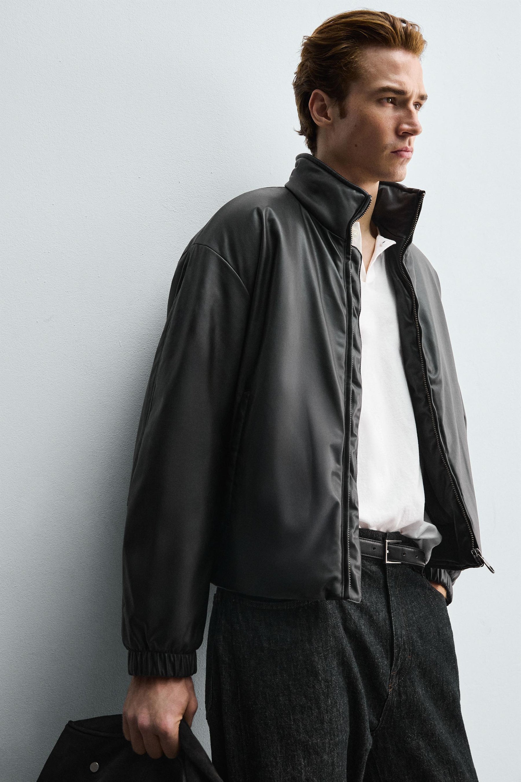 FAUX LEATHER QUILTED JACKET - Image 5