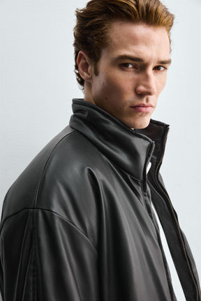 FAUX LEATHER QUILTED JACKET - Image 6