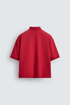 Polohemd mit gesticktem Buchstaben