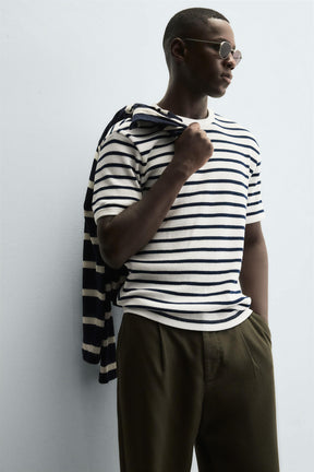 WAFFLE-KNIT TEXTURED T-SHIRT - Image 5