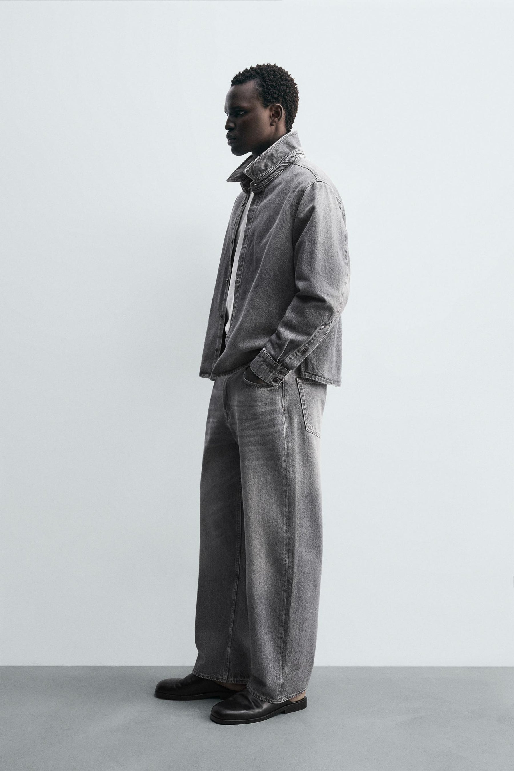 WASHED DENIM SHIRT - Image 4