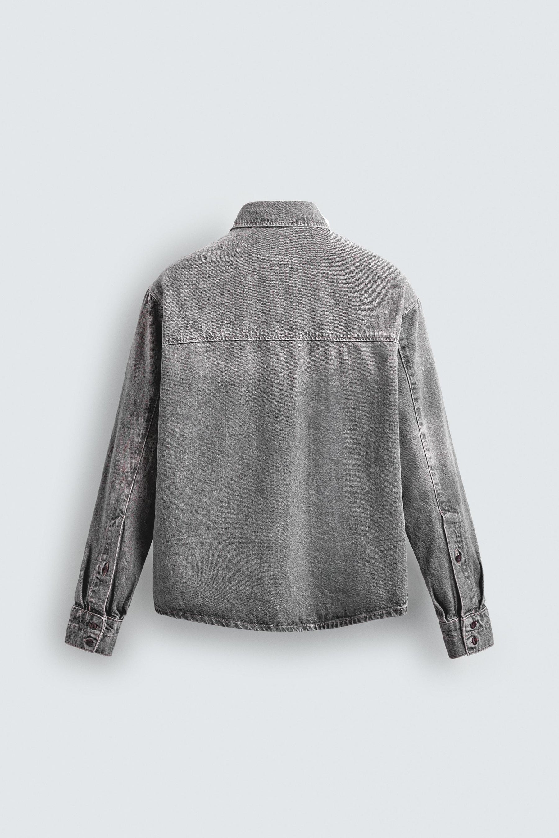 WASHED DENIM SHIRT - Image 8