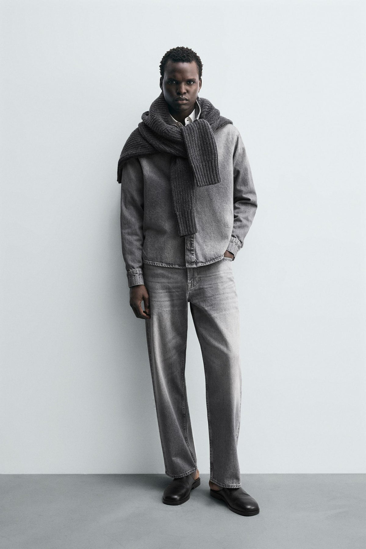 WASHED DENIM SHIRT - Image 1