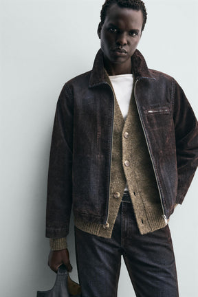 FLOCKED VELVET JACKET - Image 5