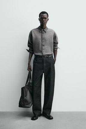 Jeanshemd aus gewaschenem Denim