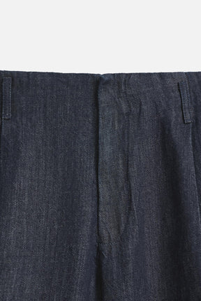 CROPPED WIDE-LEG DENIM TROUSERS - Image 9