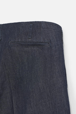 CROPPED WIDE-LEG DENIM TROUSERS - Image 10