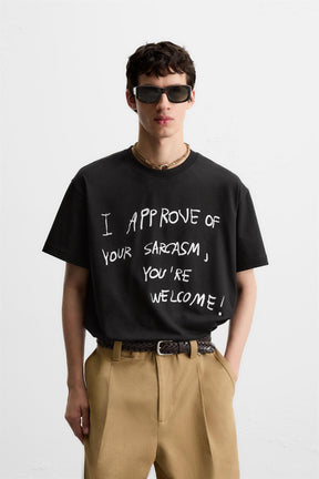 SLOGAN PRINT T-SHIRT - Image 2