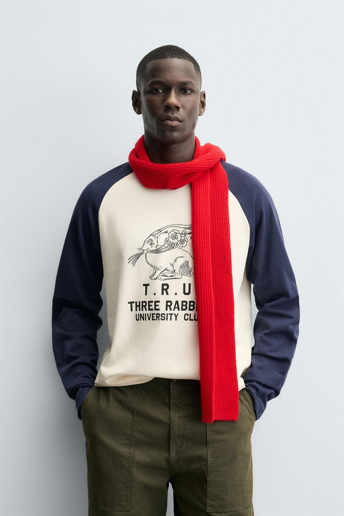COLOUR BLOCK RABBIT T-SHIRT - Image 2