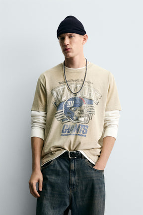 Verblasstes Giants-T-Shirt