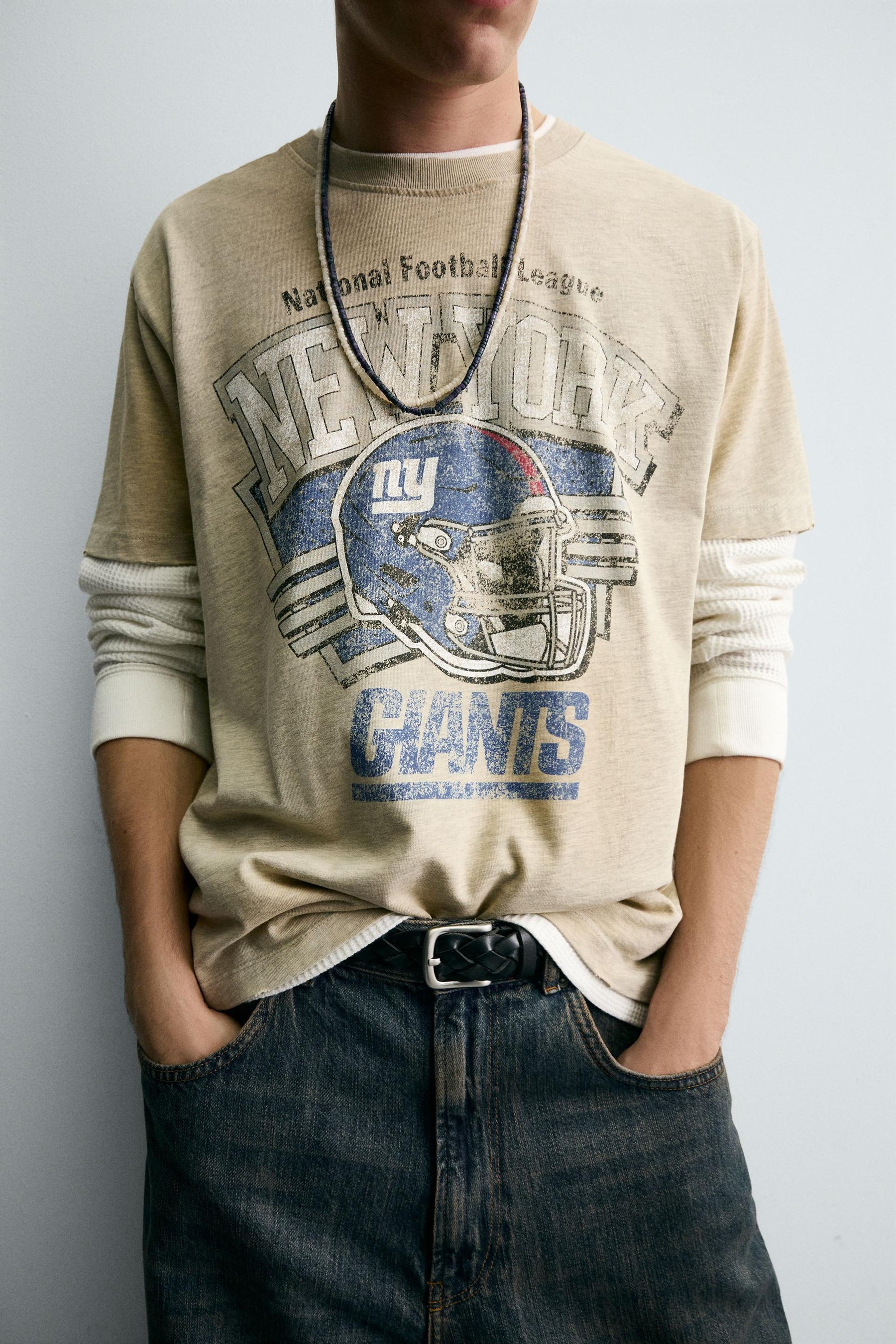 Verblasstes Giants-T-Shirt