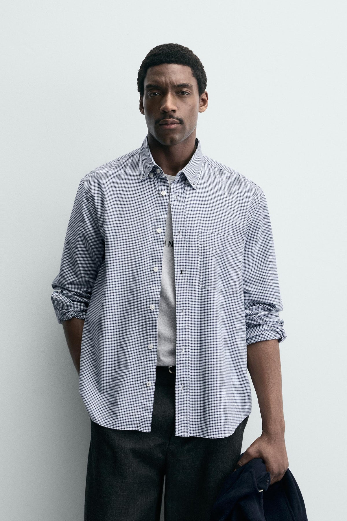 TEXTURED CHECK SHIRT - Image 2