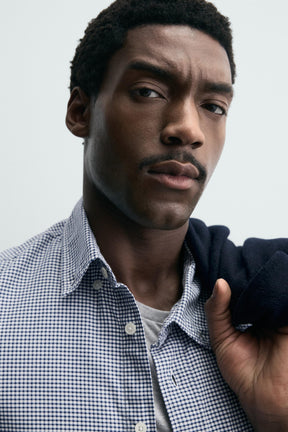 TEXTURED CHECK SHIRT - Image 6