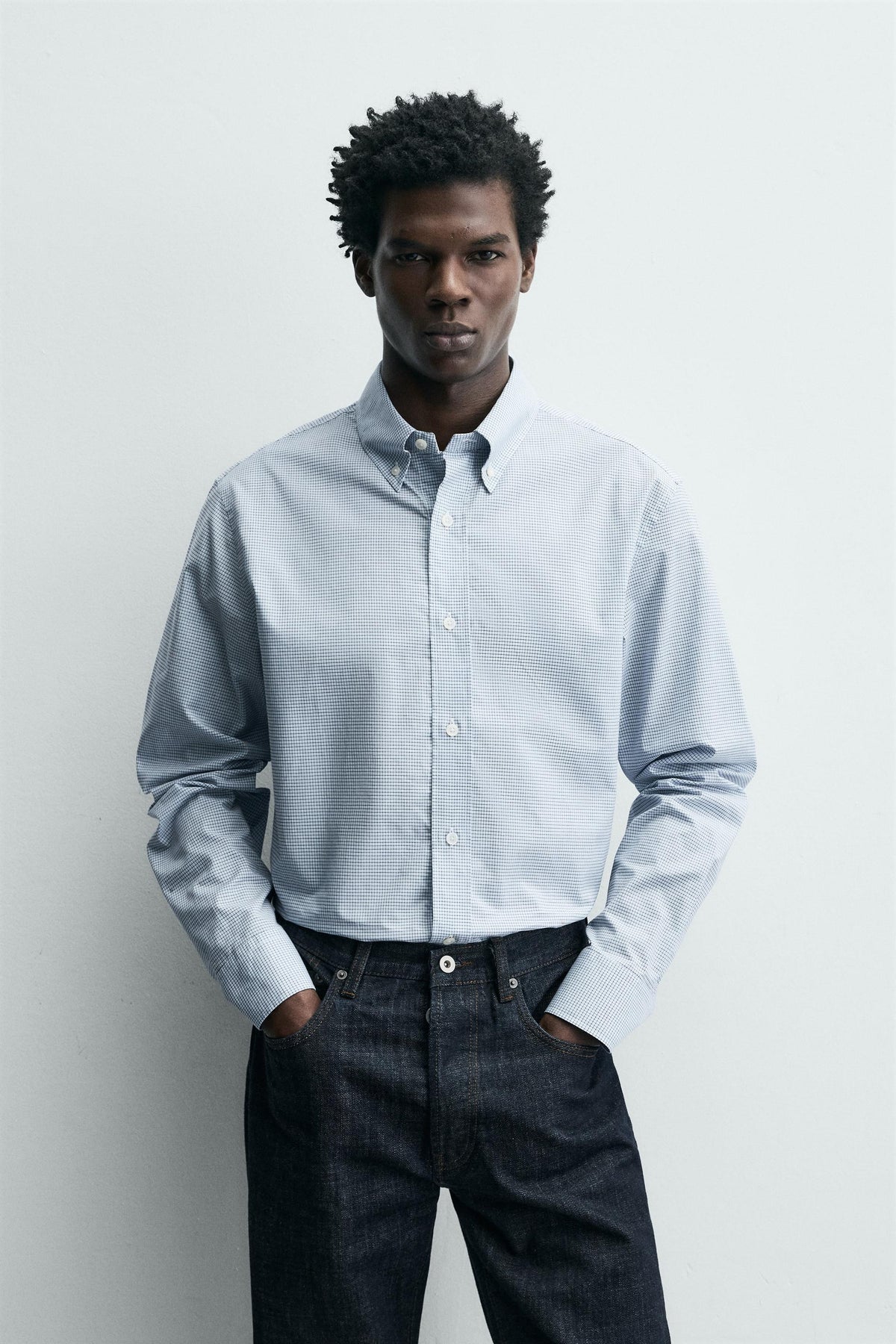 Kariertes Hemd in regulärer Passform