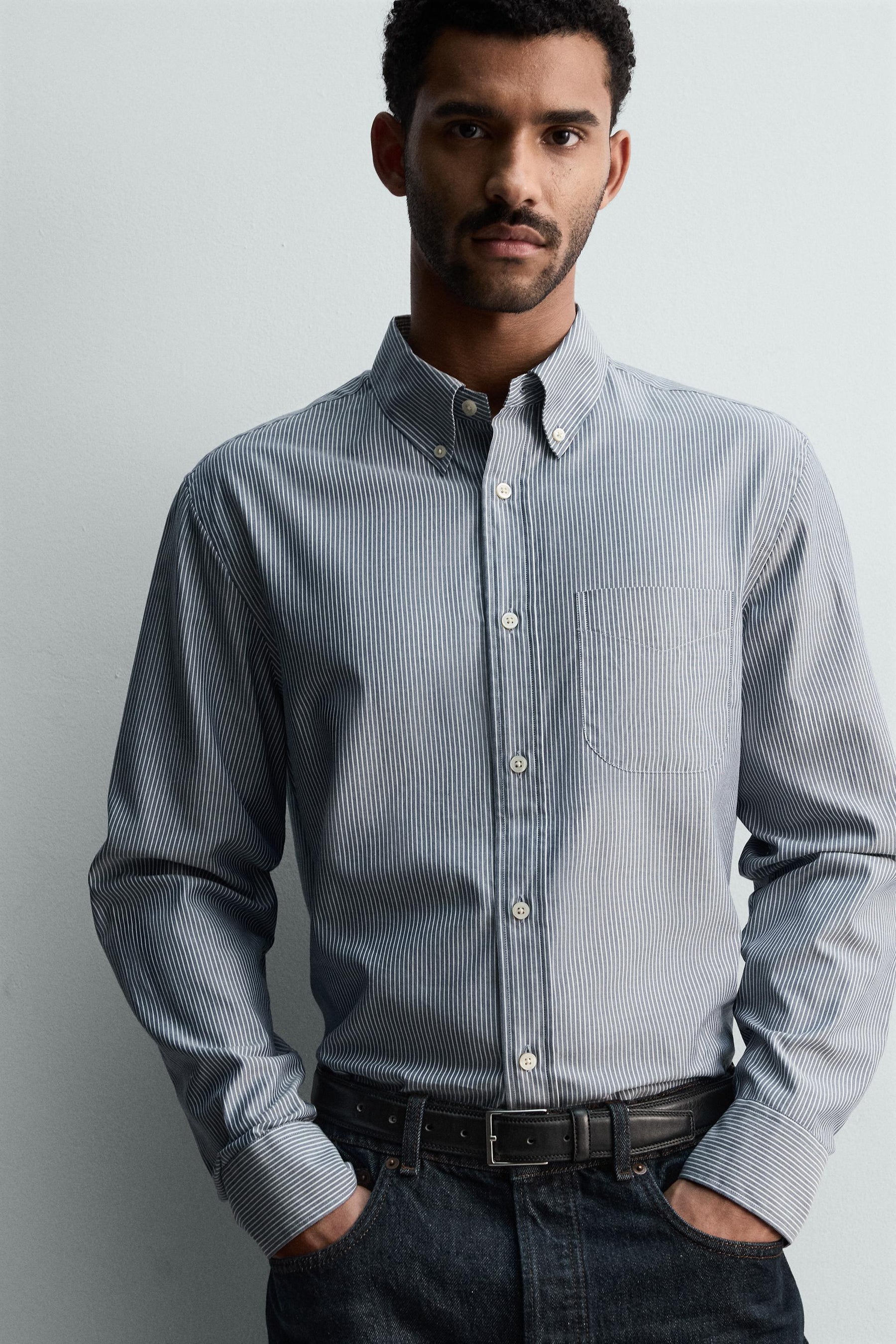 STRIPED SHIRT WITH POCKET - Image 5