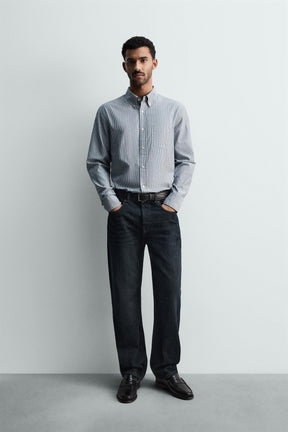 STRIPED SHIRT WITH POCKET - Image 1