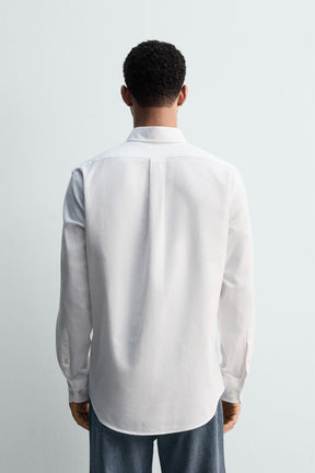 WASHED TEXTURED OXFORD SHIRT - Image 3