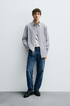 STRIPED REGULAR FIT SHIRT - Image 1
