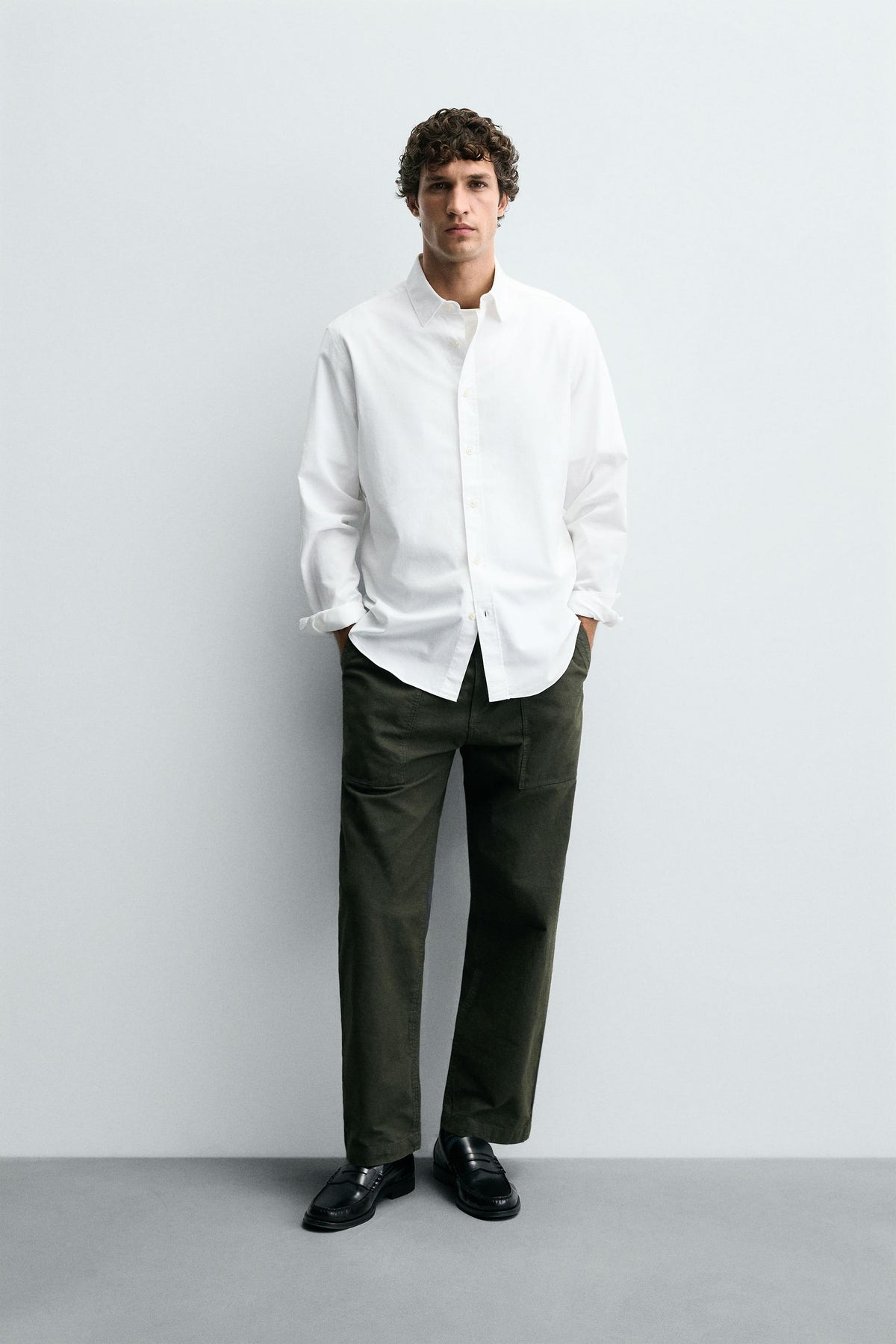 TEXTURED COTTON SHIRT - Image 1