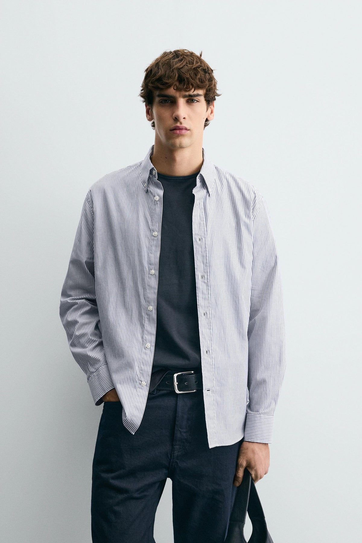 STRIPED TEXTURED SHIRT - Image 2