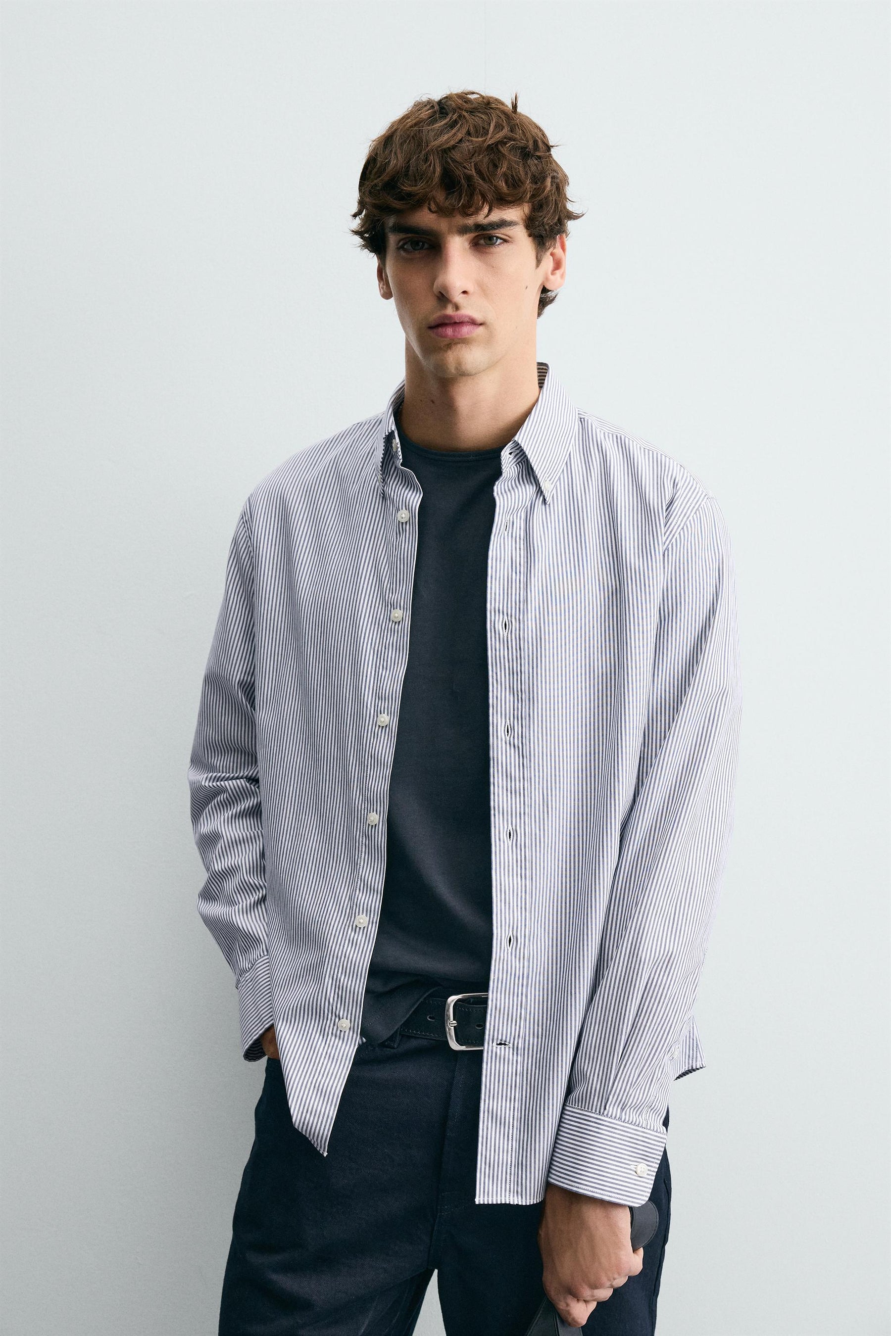 STRIPED TEXTURED SHIRT - Image 5
