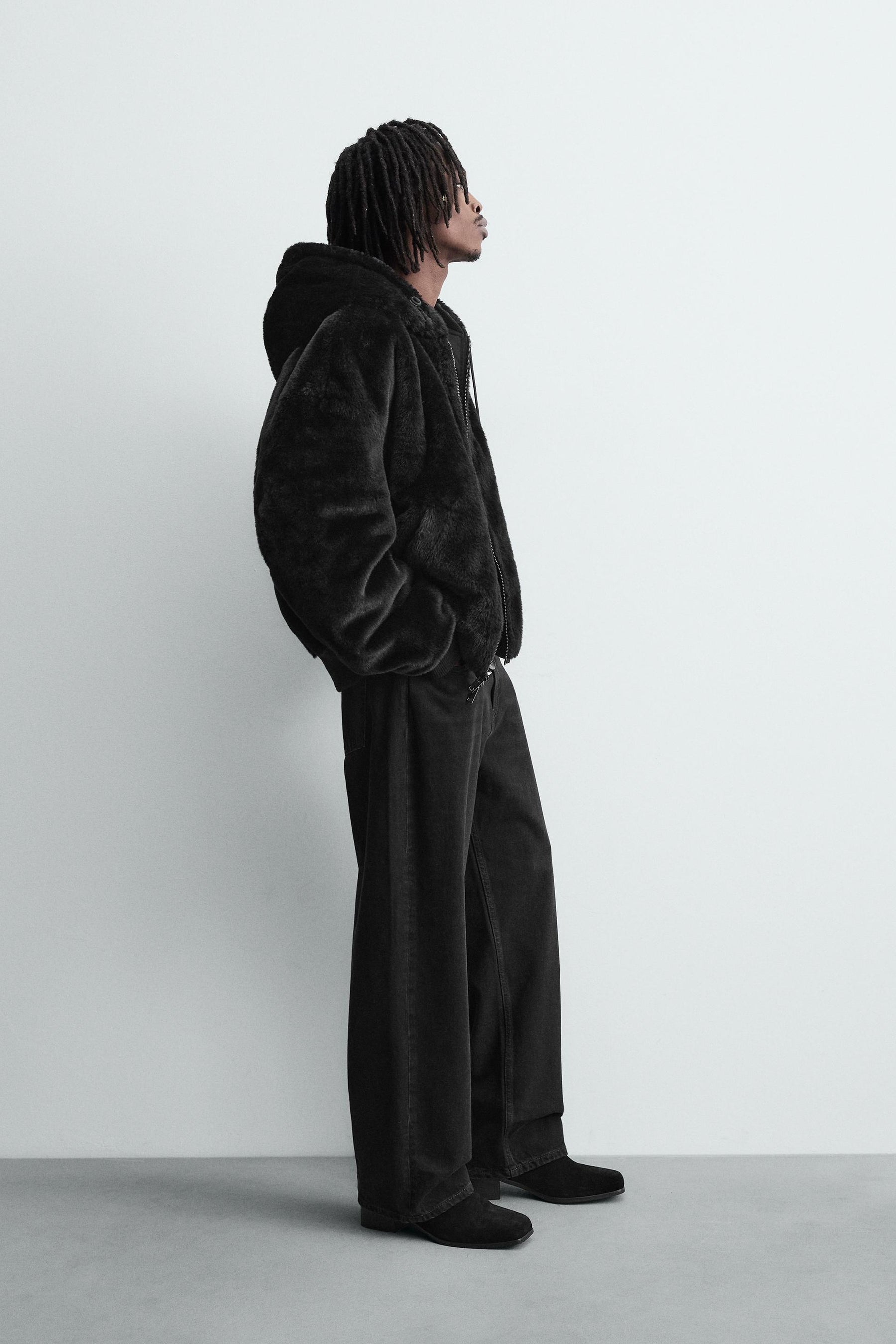 REVERSIBLE FAUX FUR BOMBER JACKET - Image 4