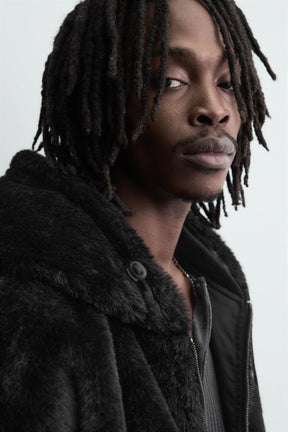 REVERSIBLE FAUX FUR BOMBER JACKET - Image 6