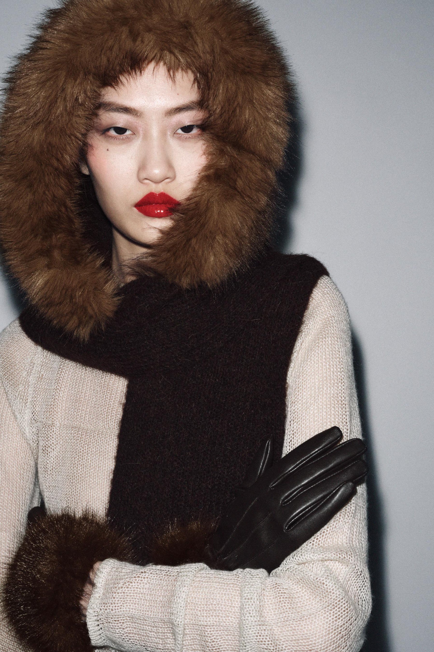 Kapuze aus Kunstpelz 