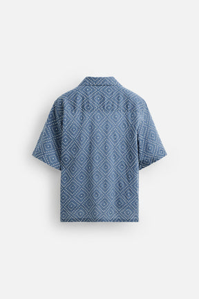 CONTRAST EMBROIDERY SHIRT - Image 7