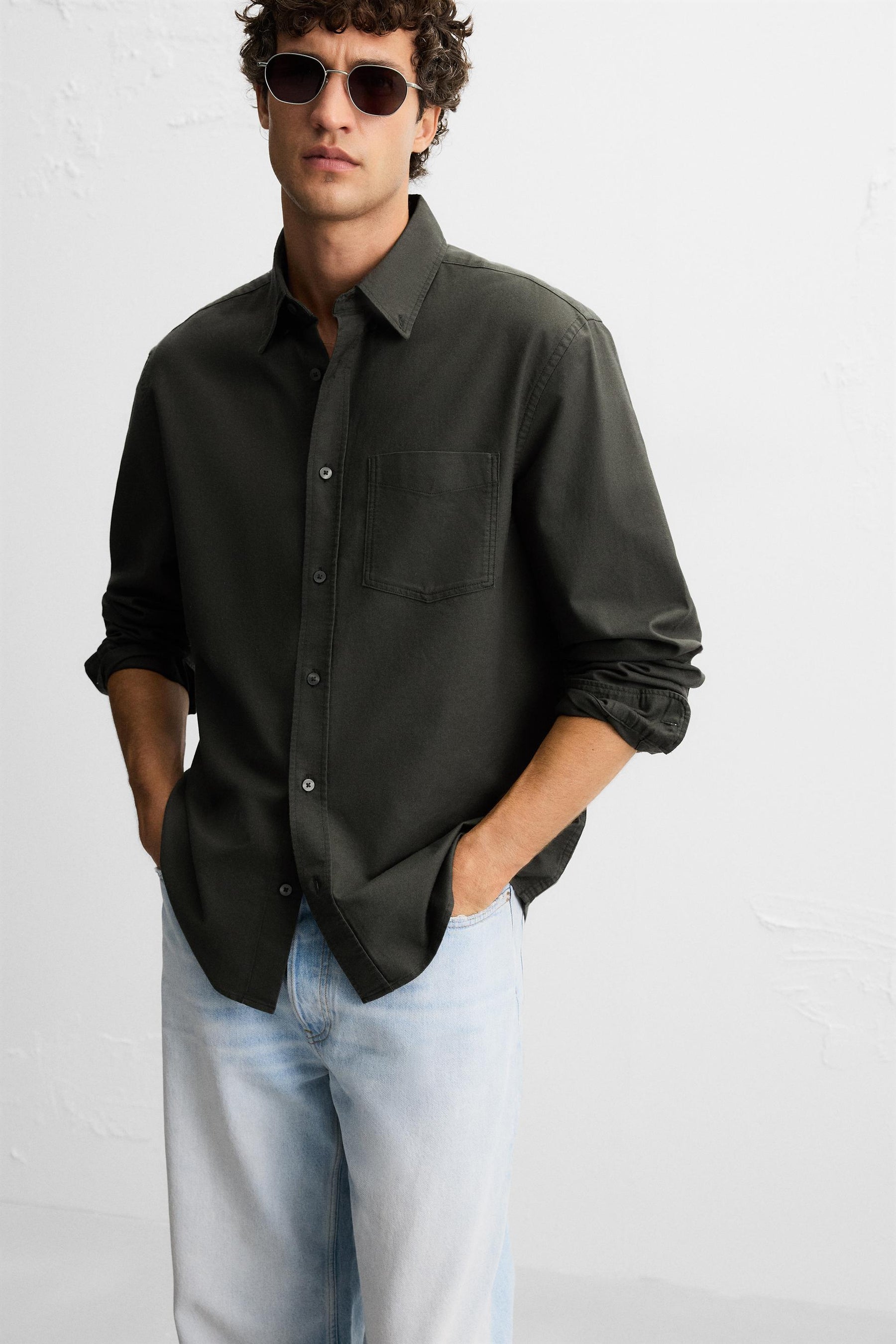 TEXTURED OXFORD SHIRT - Image 6